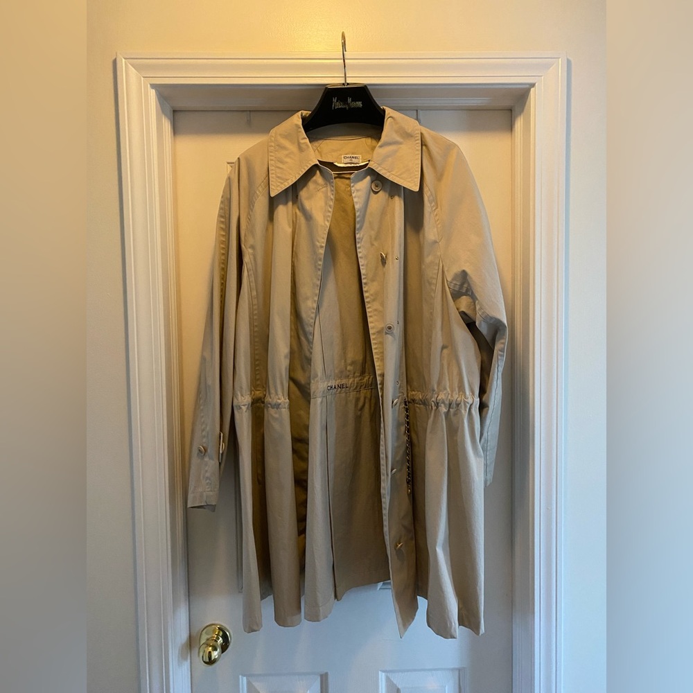 Chanel oversized belted coat